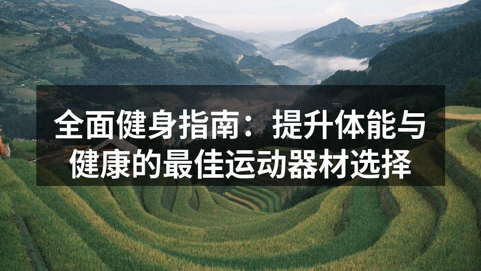 多样化的运动器材选择